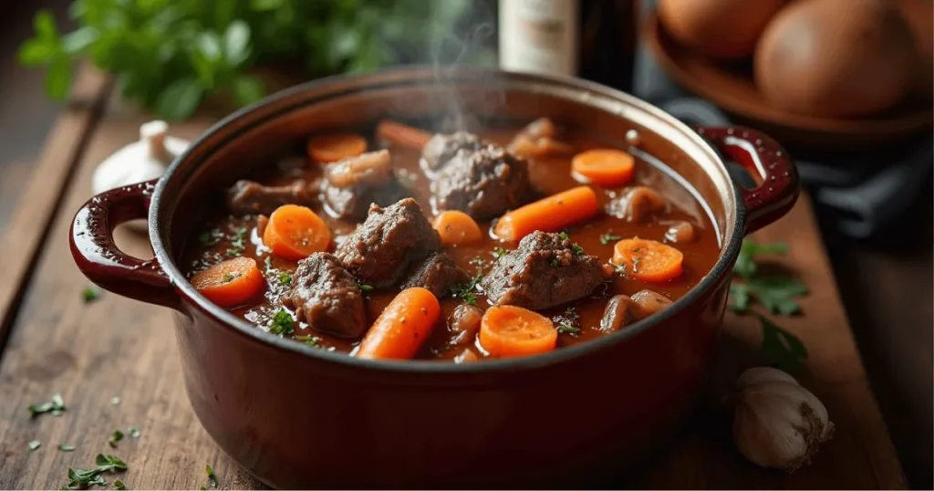 Boeuf bourguignon Cocotte Minute prêt à être dégusté