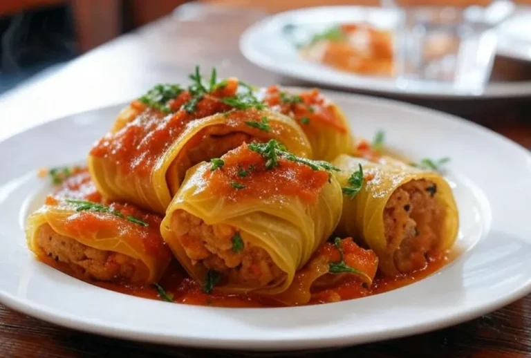 Recette chou farci savoureux avec sauce tomate maison