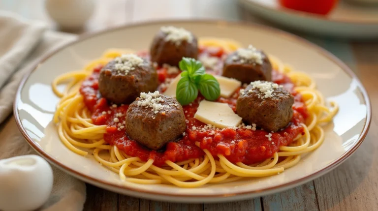Recette de boulettes de viande maison avec sauce tomate.