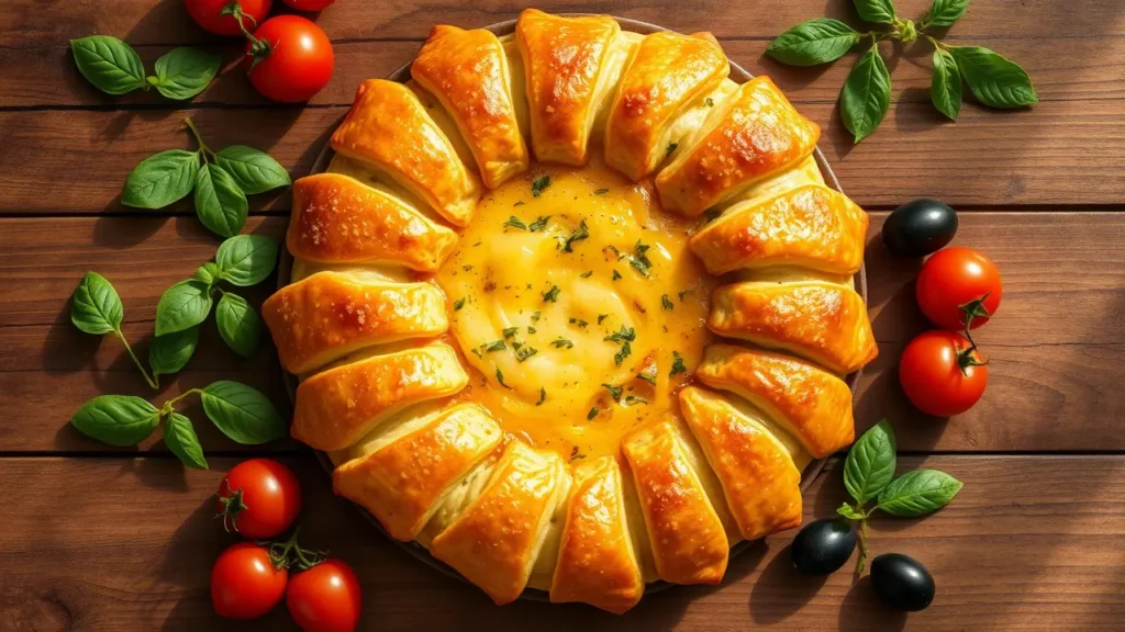 Tarte du soleil dorée et croustillante, prête à être servie