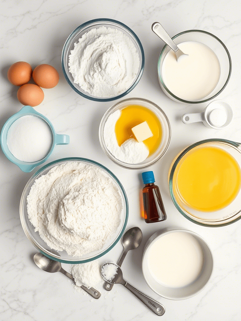 Ingrédients pour préparer un layer cake maison
