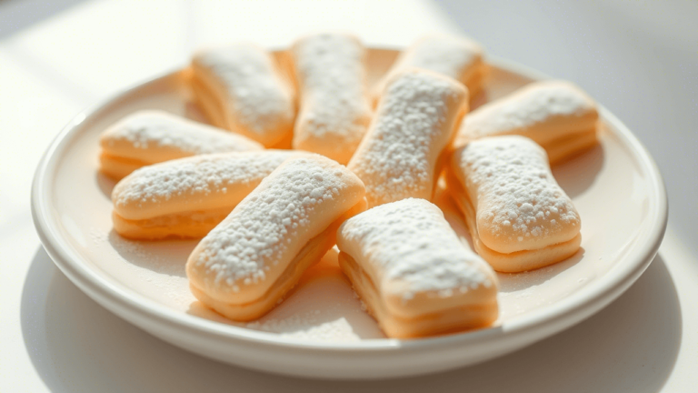 Biscuit cuillère maison parfaitement doré et léger.