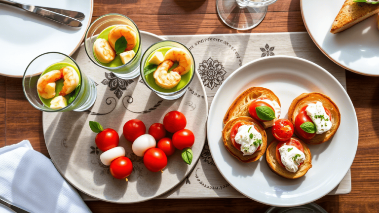 Entrée simple et bluffante présentée dans une belle assiette blanche, parfaite pour impressionner vos invités.