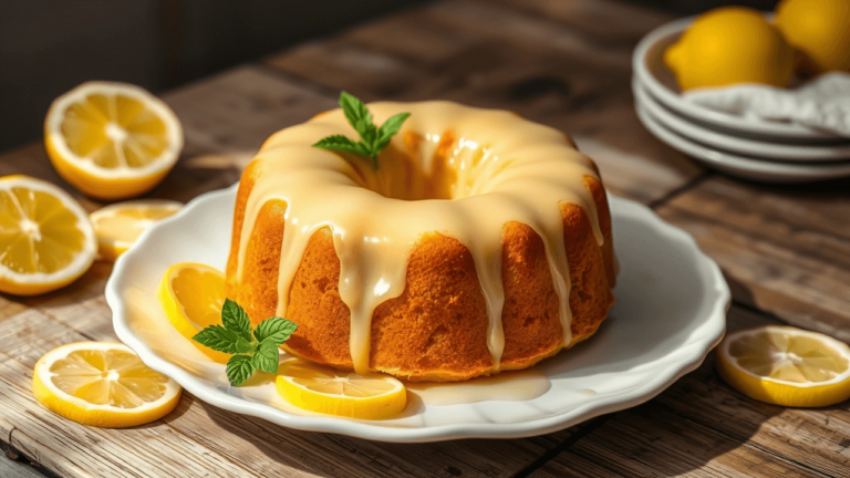 Recette cake au citron doré et moelleux, parfait pour un goûter maison