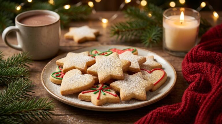 Sables de Noël dorés et fondants, biscuits de Noël faits maison